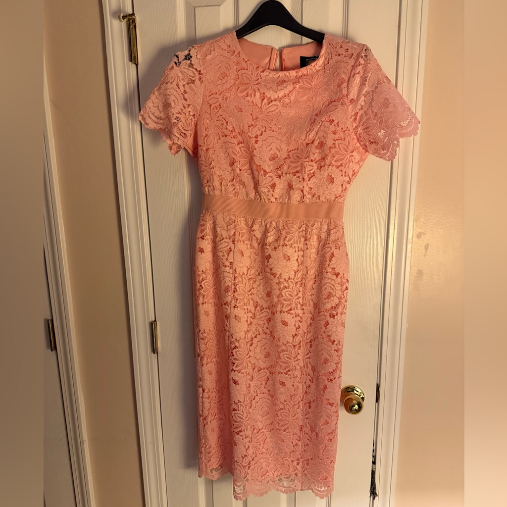 Alexia Admor Coral Lace Midi Dress